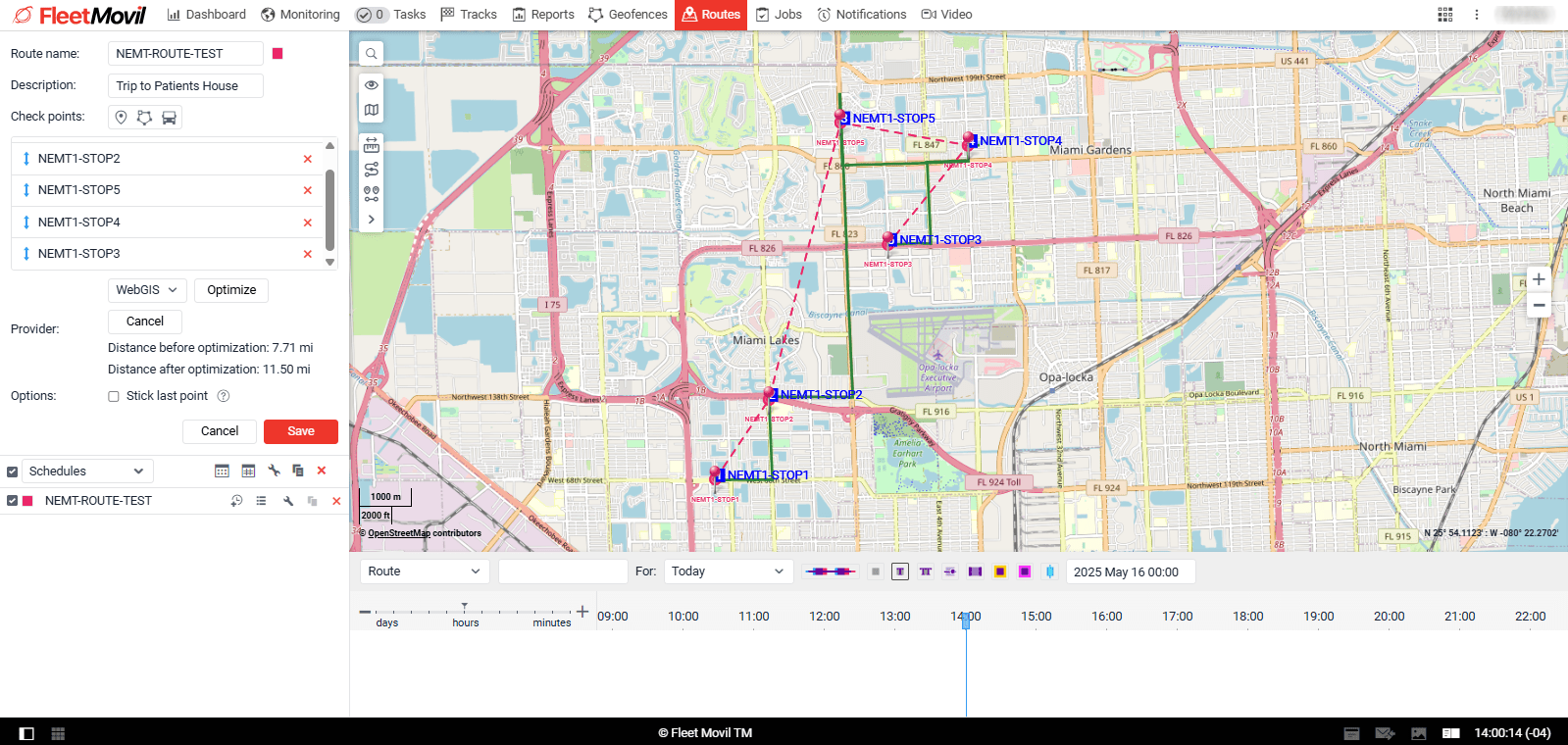 Medical Transportation platform example